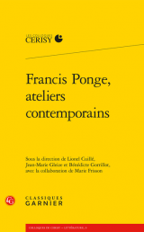 Couverture Francis Ponge