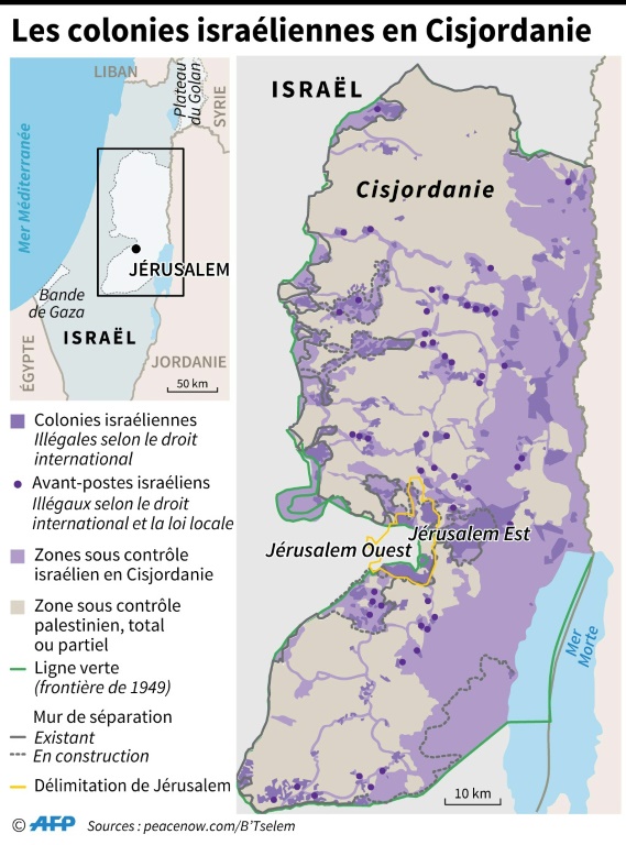 Colonies israéliennes en Cisjordanie