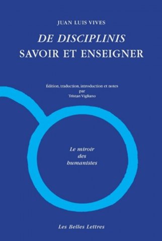 Première de couverture du De disciplinis édité par Tristan Vigliano.