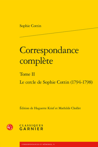 Première de couverture, Sophie Cottin, t. 2
