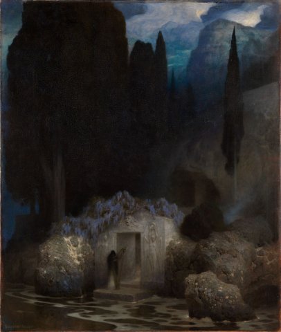 Ferdinand Keller, Böcklins Grab