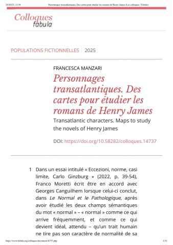 Populations fictionnelles