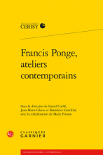 Couverture Francis Ponge