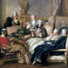 "La Lecture de Molière" de Jean-François de Troy