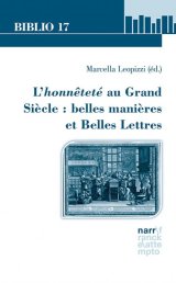 Couverture Honnêteté Grand Siècle