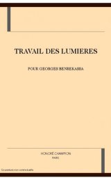 Couverture Travail des Lumières