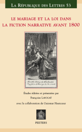 Couverture Le mariage et la loi dans la fiction narrative